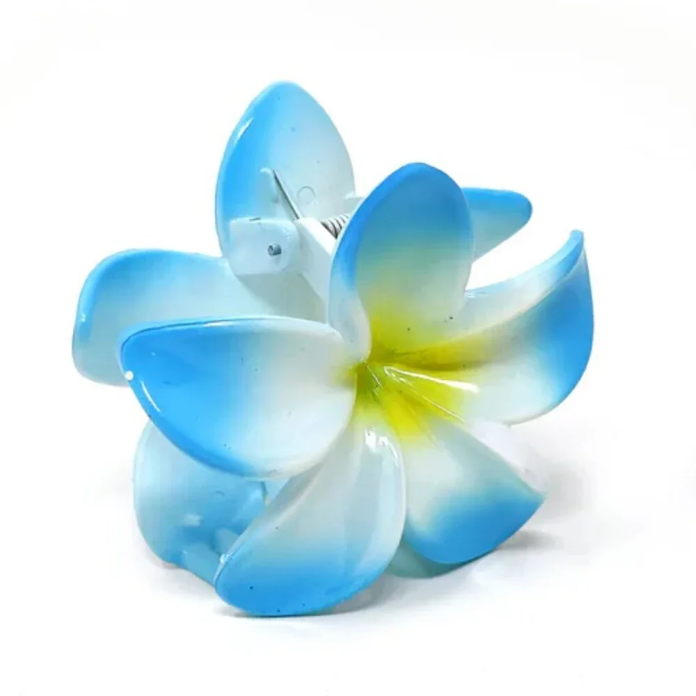 NWT Hawaiian Sky Blue Flower Hair Claw Clip